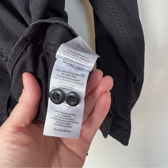 Topo Designs Desert Shirt Black Organic Cotton Button Down Men’s M - Picture 8 of 8